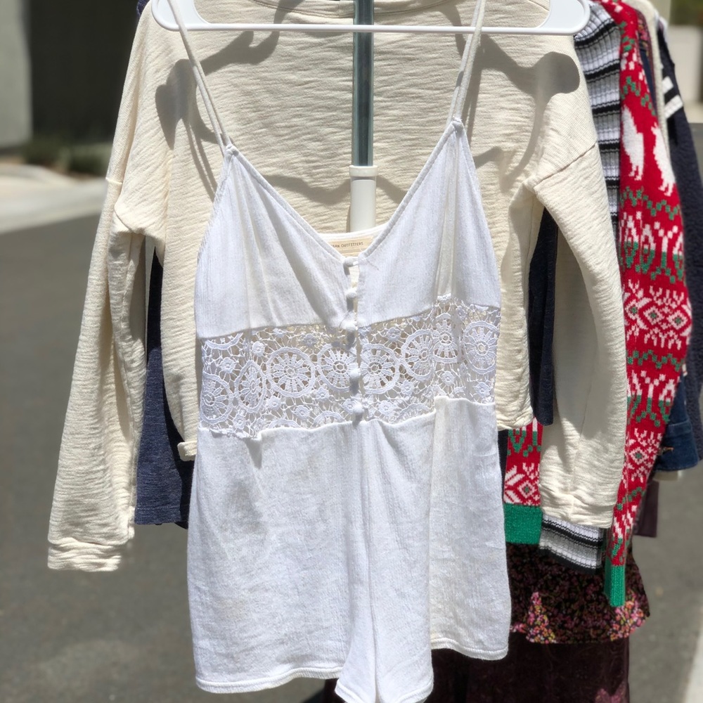 Urban outfitter white romper